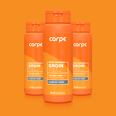 Leistenpuder für Herren, 3er-Pack